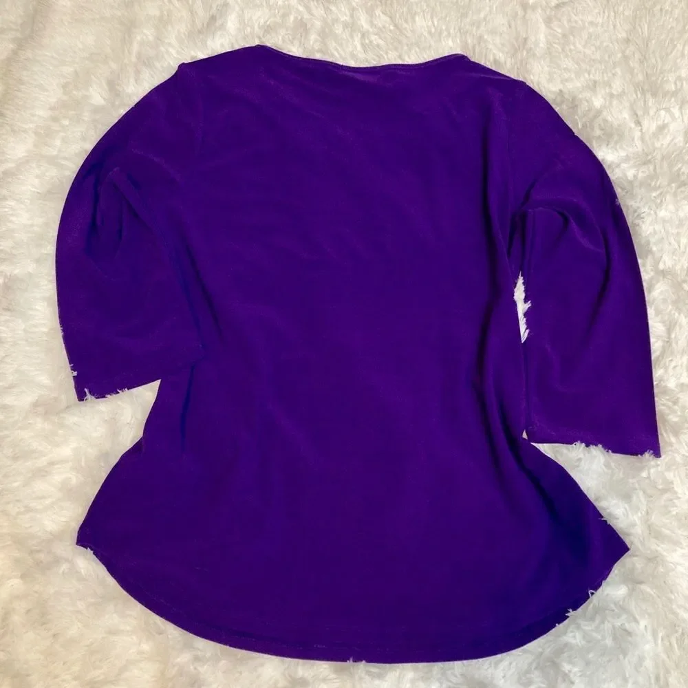 Love Scarlett Tops Women’s Size Medium Purple Blouse - Picture 2 of 7